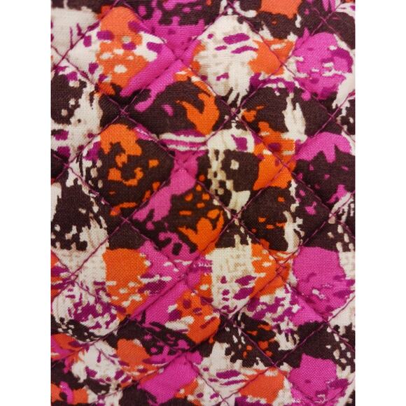 Vera Bradley Crossbody Bag Tweed Fuscia Pink Orange Houndstooth Barbiecore Purse - Picture 4 of 16